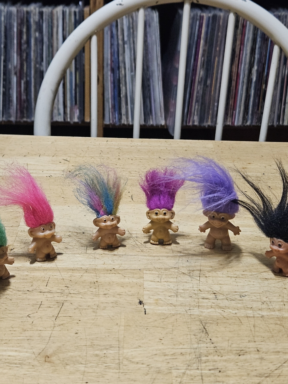 Vintage Troll Doll Pencil Toppers Set Of 6